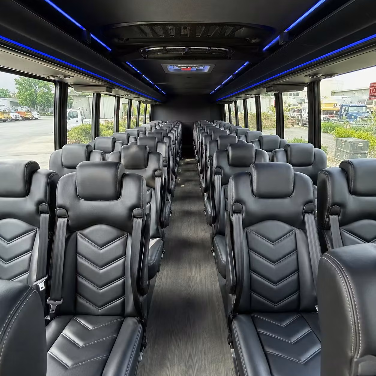 28 passenger minibus interior