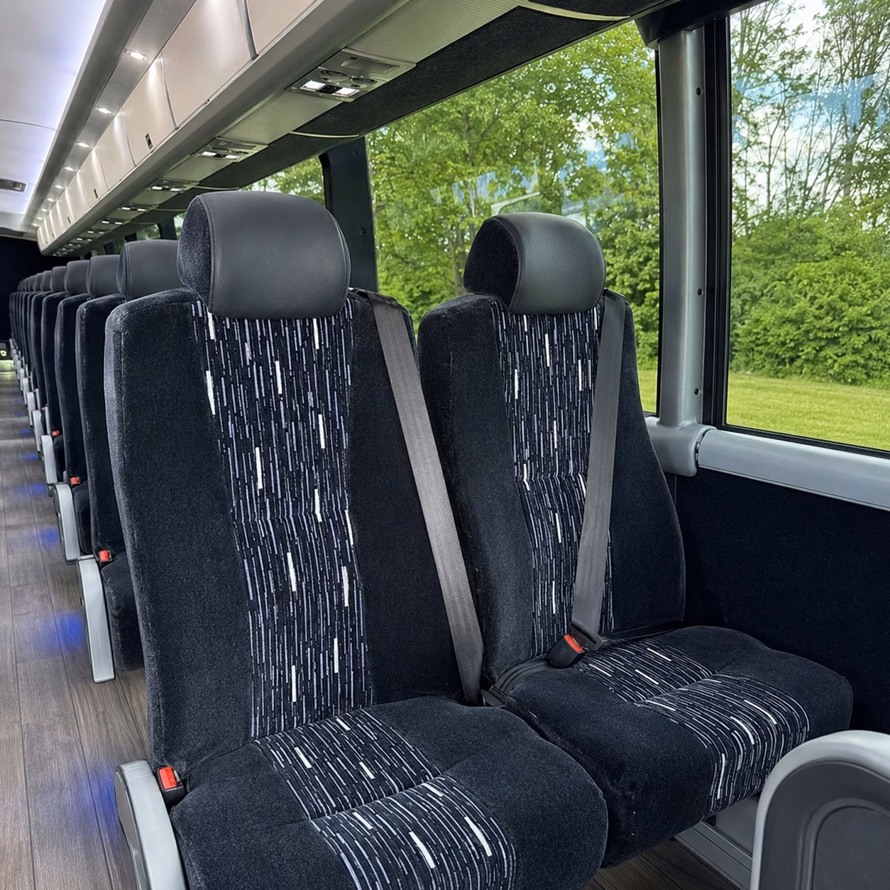 sanford charter bus rental interior